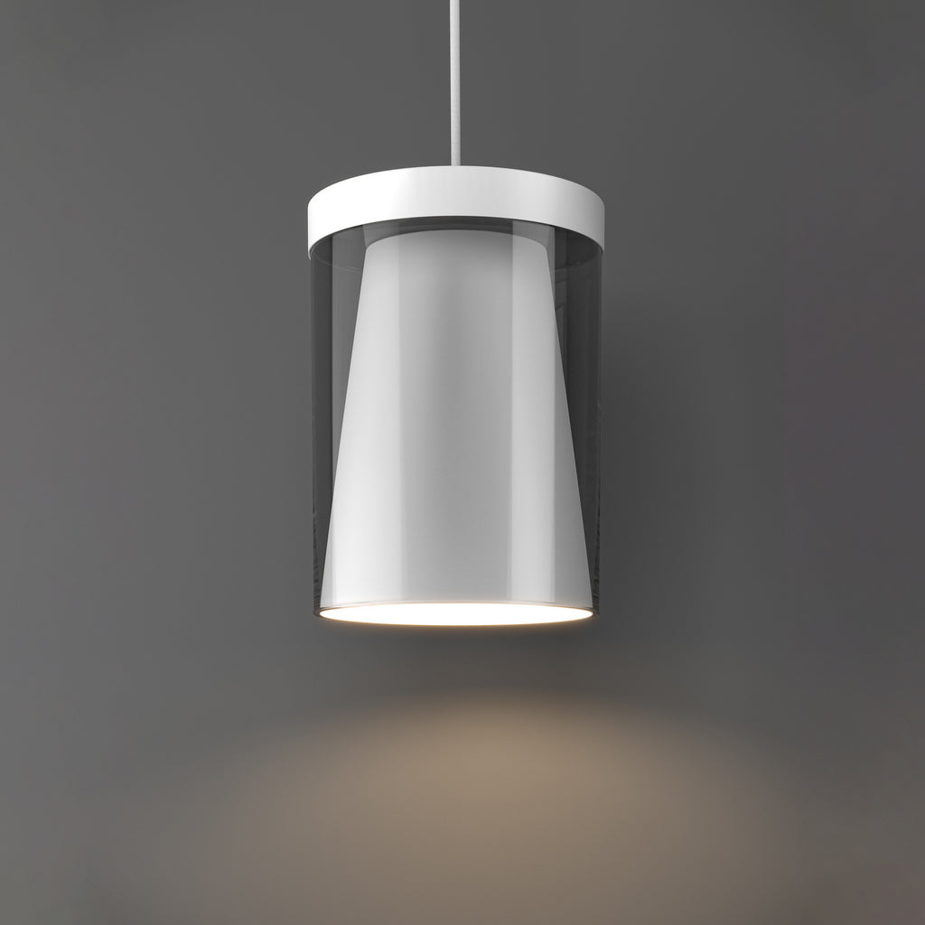 LED pendellampe Chiusello-Z 3-lys hvit glass smart styring