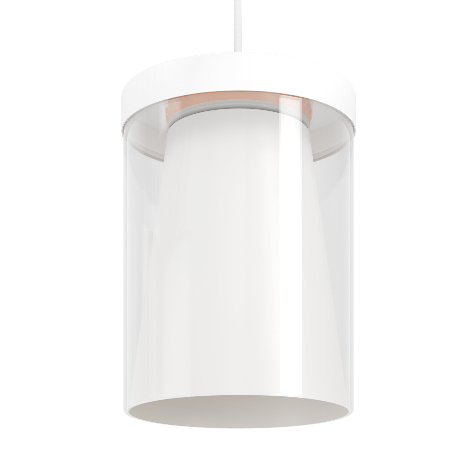LED pendellampe Chiusello-Z 3-lys hvit glass lysfarger