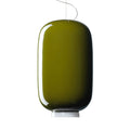 LED pendellampe Chouchin 2 grønn glass dimbar forfra