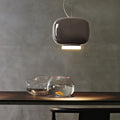 LED pendellampe Chouchin 3 glass dimbar Ø30 cm grå forfra