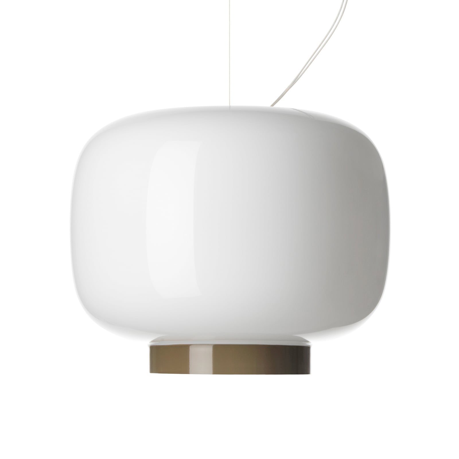 LED pendellampe Chouchin Reverse 3 hvit grå glass bakside
