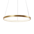 LED pendellampe Circle gull metall Ø39 cm forfra