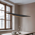 LED pendellampe Clavit svart 140 cm dimbar front