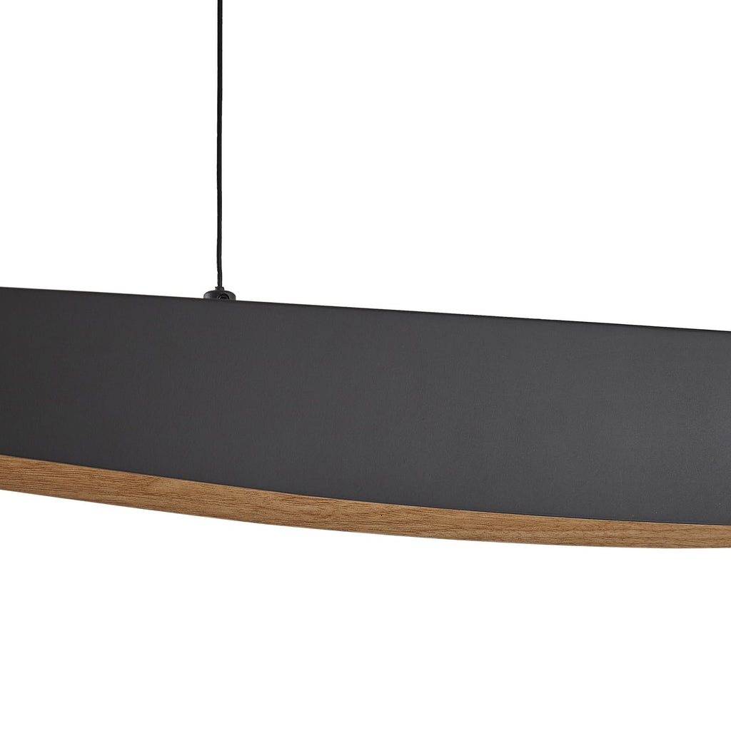 LED pendellampe Clavit svart 140 cm dimbar montert