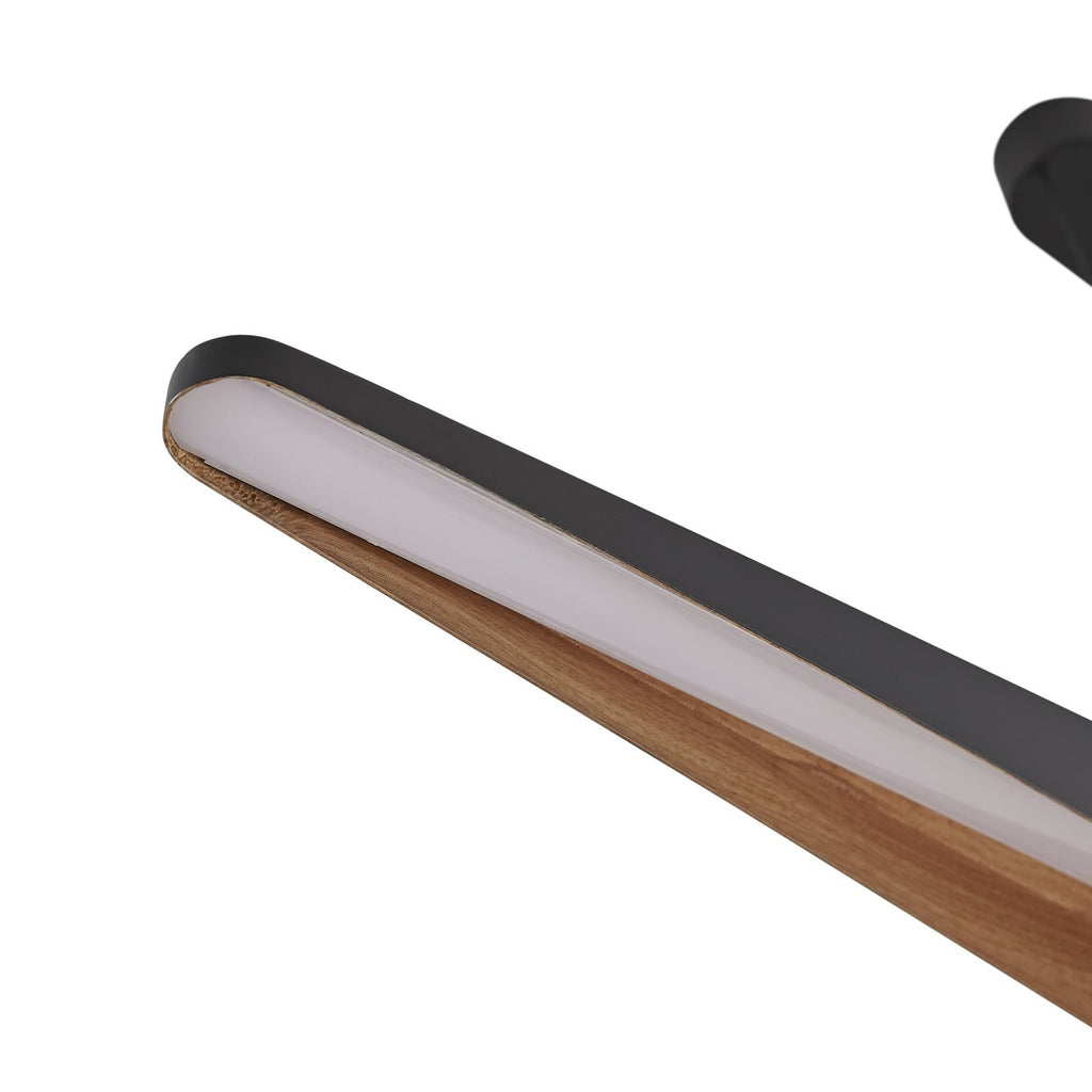 LED pendellampe Clavit svart 140 cm dimbar nærbilde