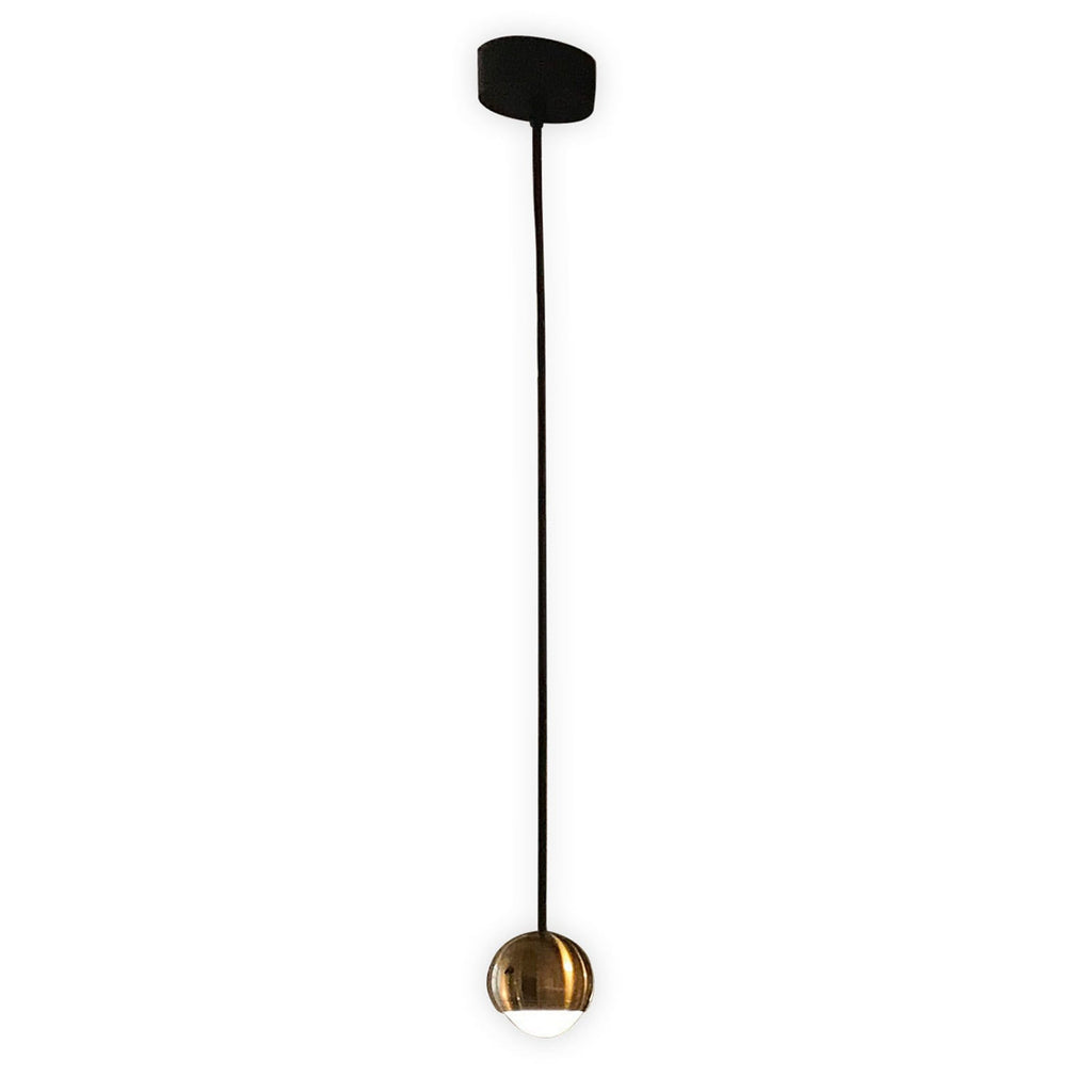 LED pendellampe Cleo dimbar messing Ø8,2 cm 7W forfra
