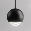 LED pendellampe Cleo svart aluminium forfra