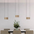 LED pendellampe Clipse 6-lys bronse 110 cm CCT dimbar forfra