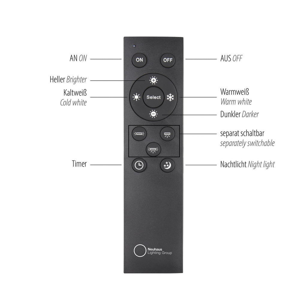 LED pendellampe Clipse 6-lys bronse 110 cm CCT dimbar i rommiljø