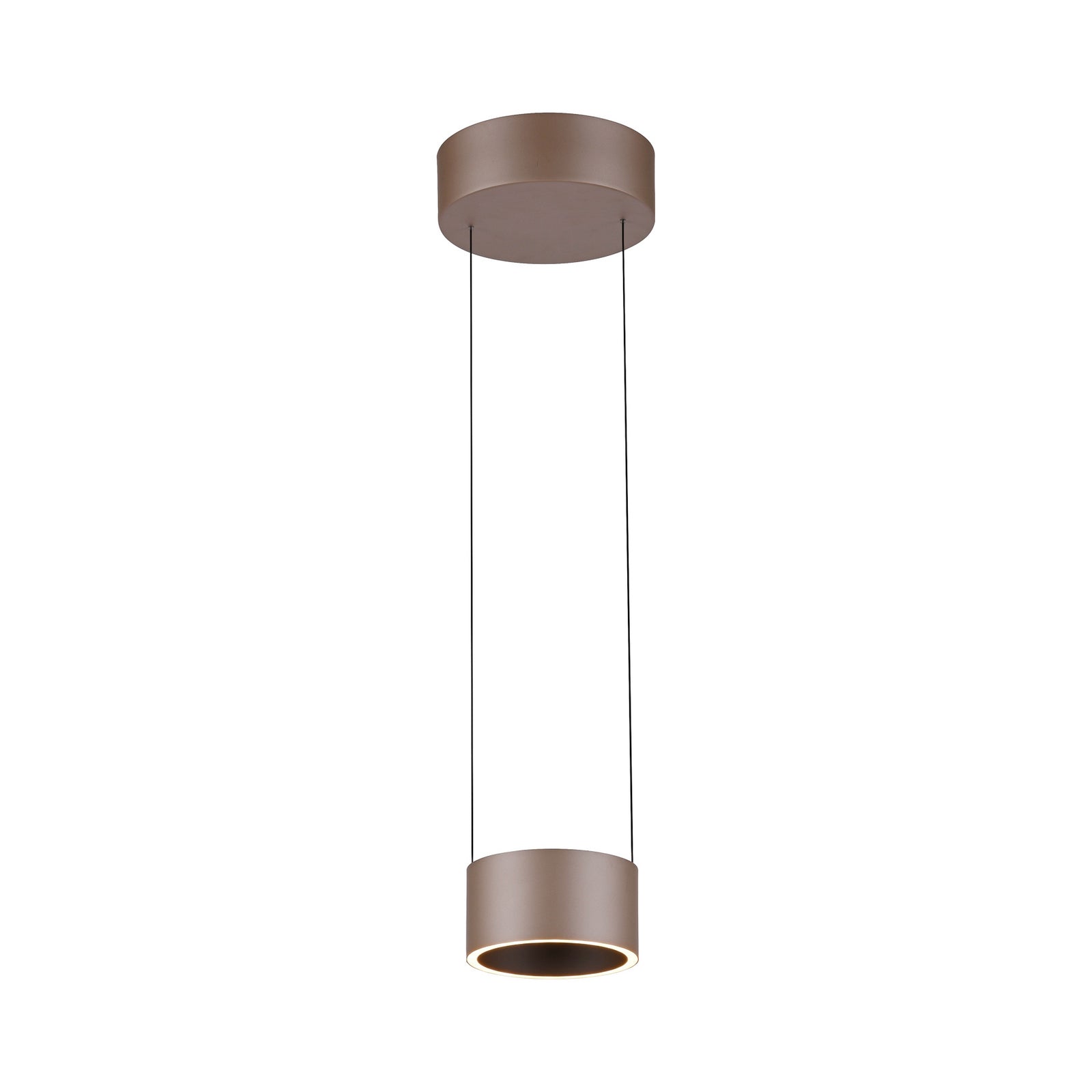 LED pendellampe Clipse bronse montert i stue