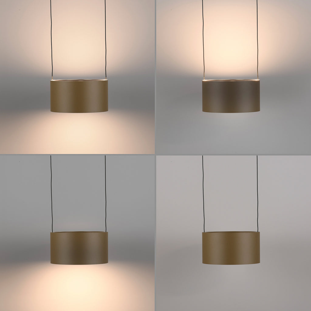 LED pendellampe Clipse bronse sideprofil
