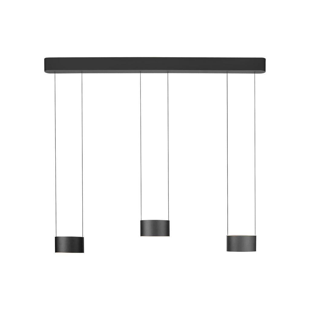 LED pendellampe Clipse grå 110 cm 6-lys CCT fjernkontroll nærbilde av material