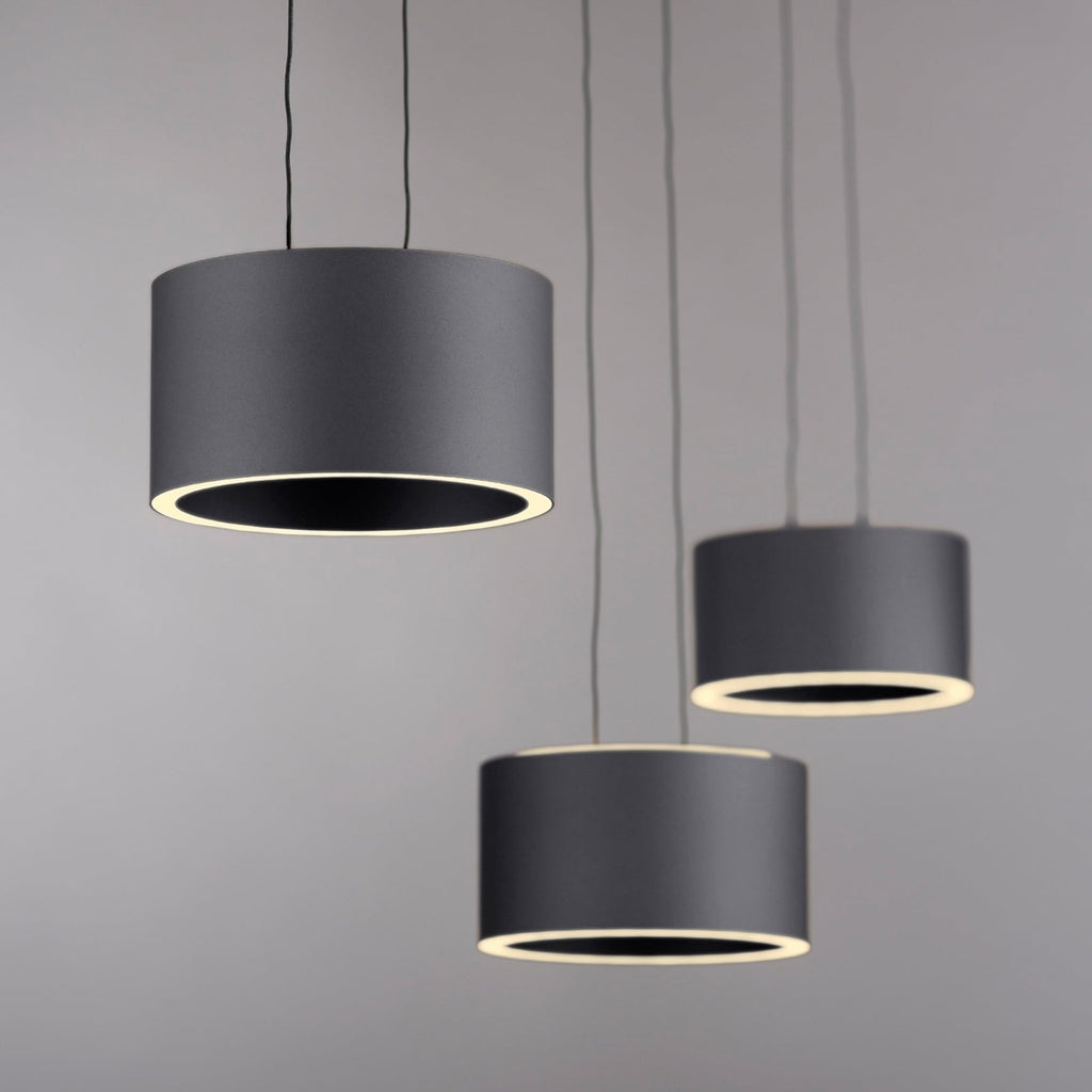 LED pendellampe Clipse grå 110 cm 6-lys CCT fjernkontroll fjernkontroll detalj