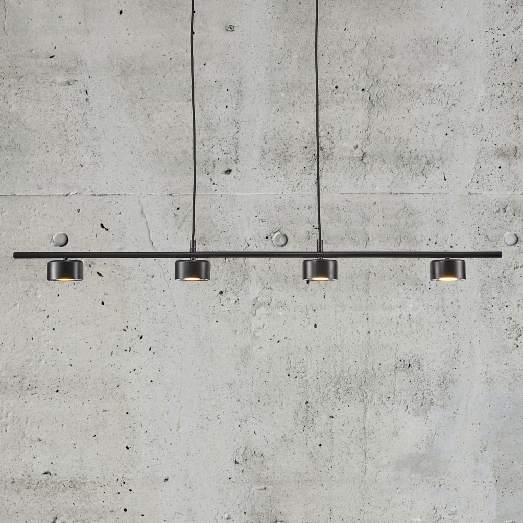 LED pendellampe Clyde 4-lys svart 115 cm dimbar - Nordlux bakside