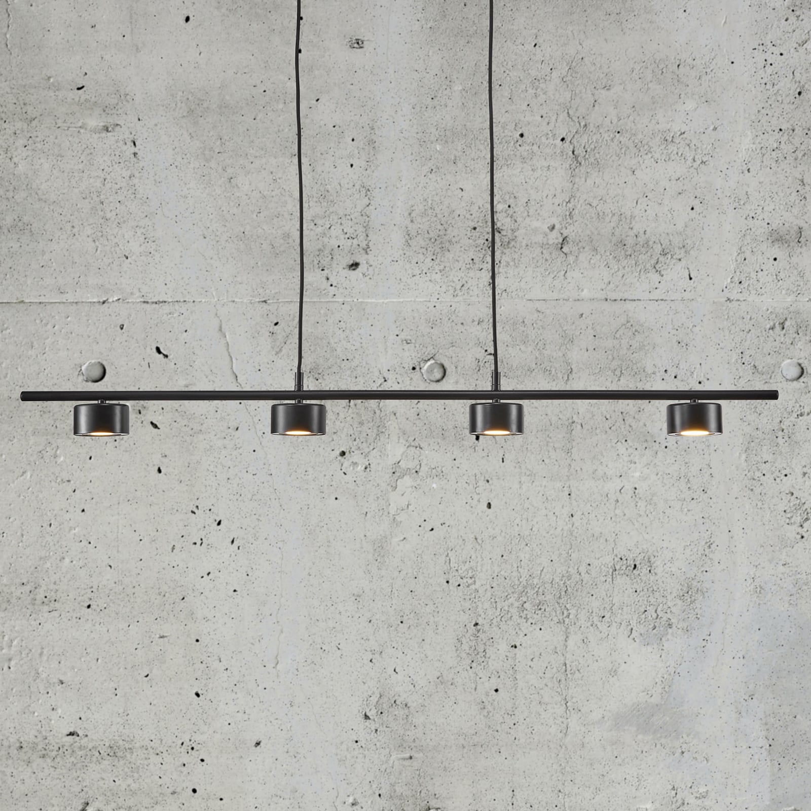 LED pendellampe Clyde 4-lys svart 115 cm dimbar - Nordlux bakside
