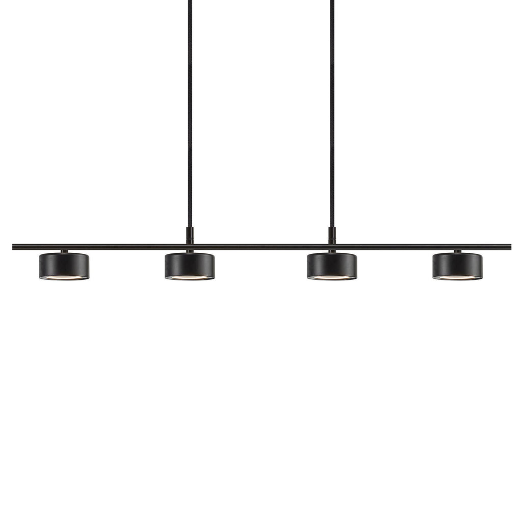 LED pendellampe Clyde 4-lys svart 115 cm dimbar - Nordlux detalj