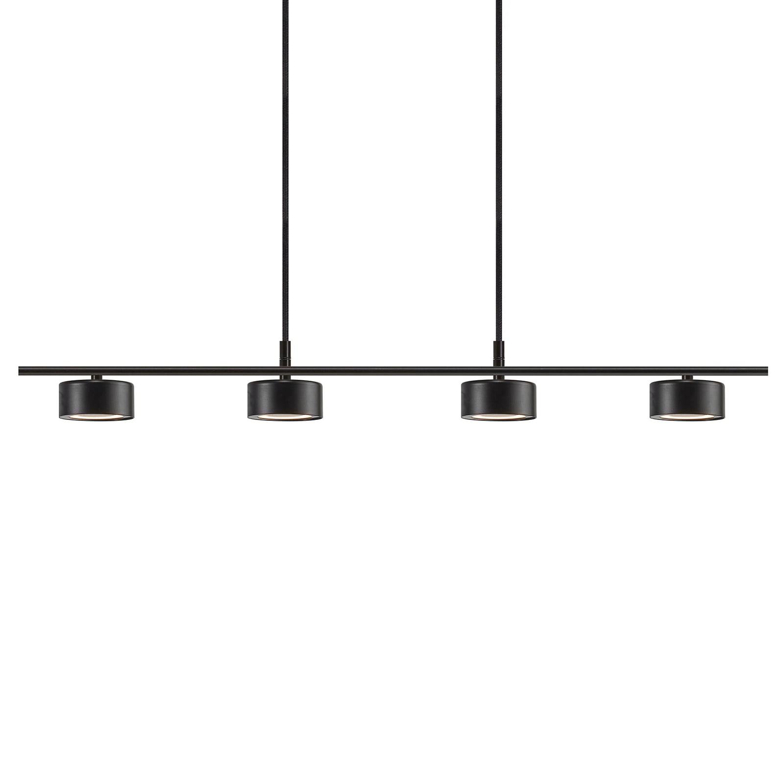 LED pendellampe Clyde 4-lys svart 115 cm dimbar - Nordlux detalj