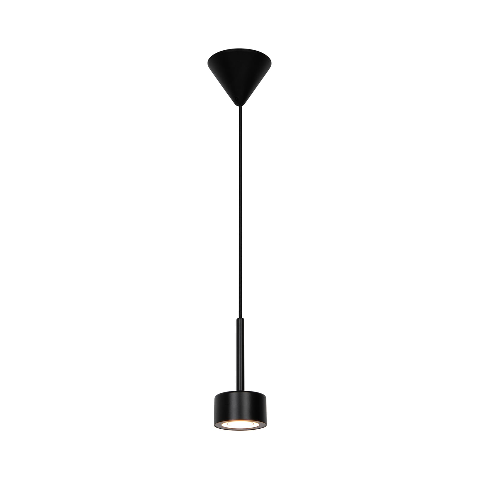LED pendellampe Clyde svart dimbar 5W 2700K forfra