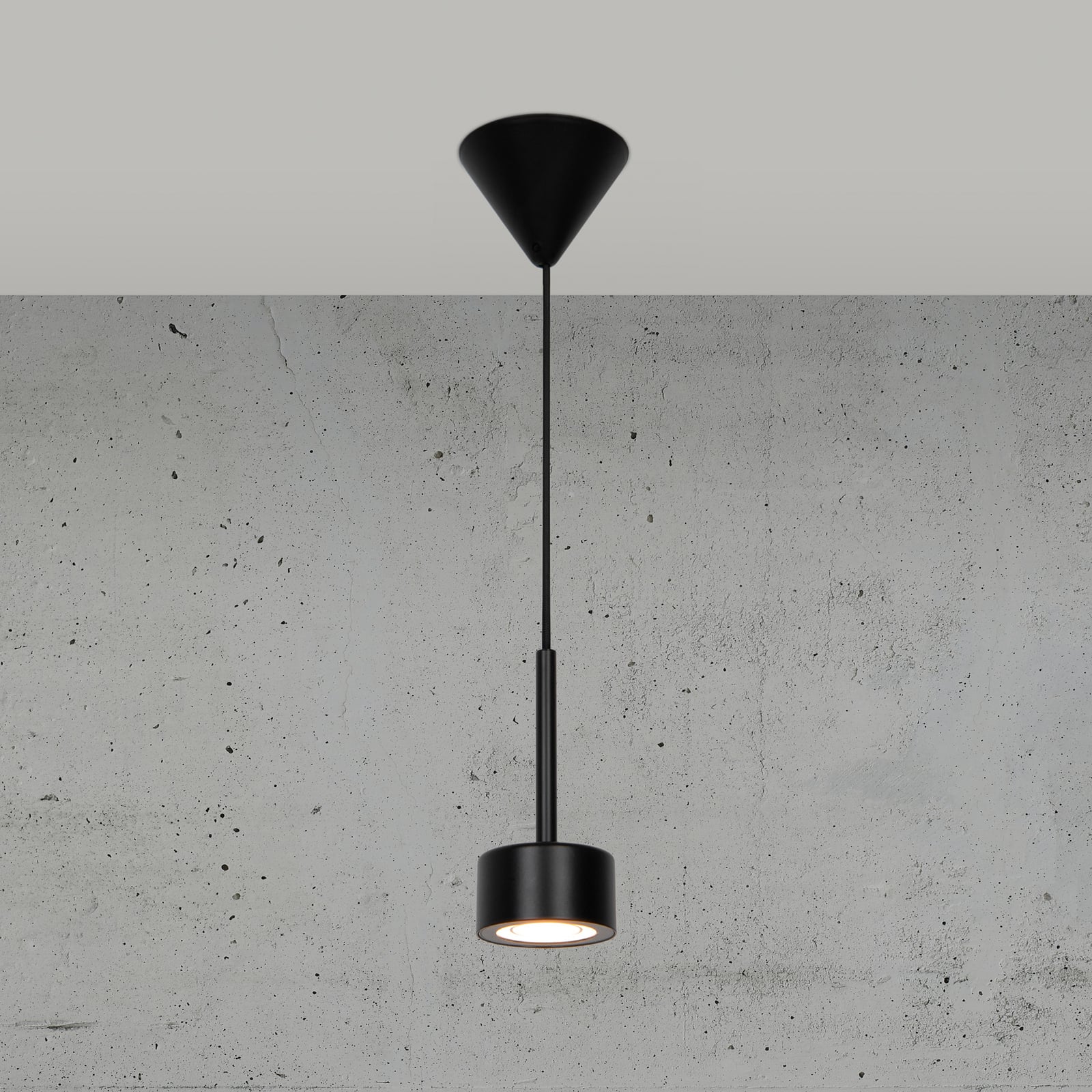 LED pendellampe Clyde svart dimbar 5W 2700K detalj