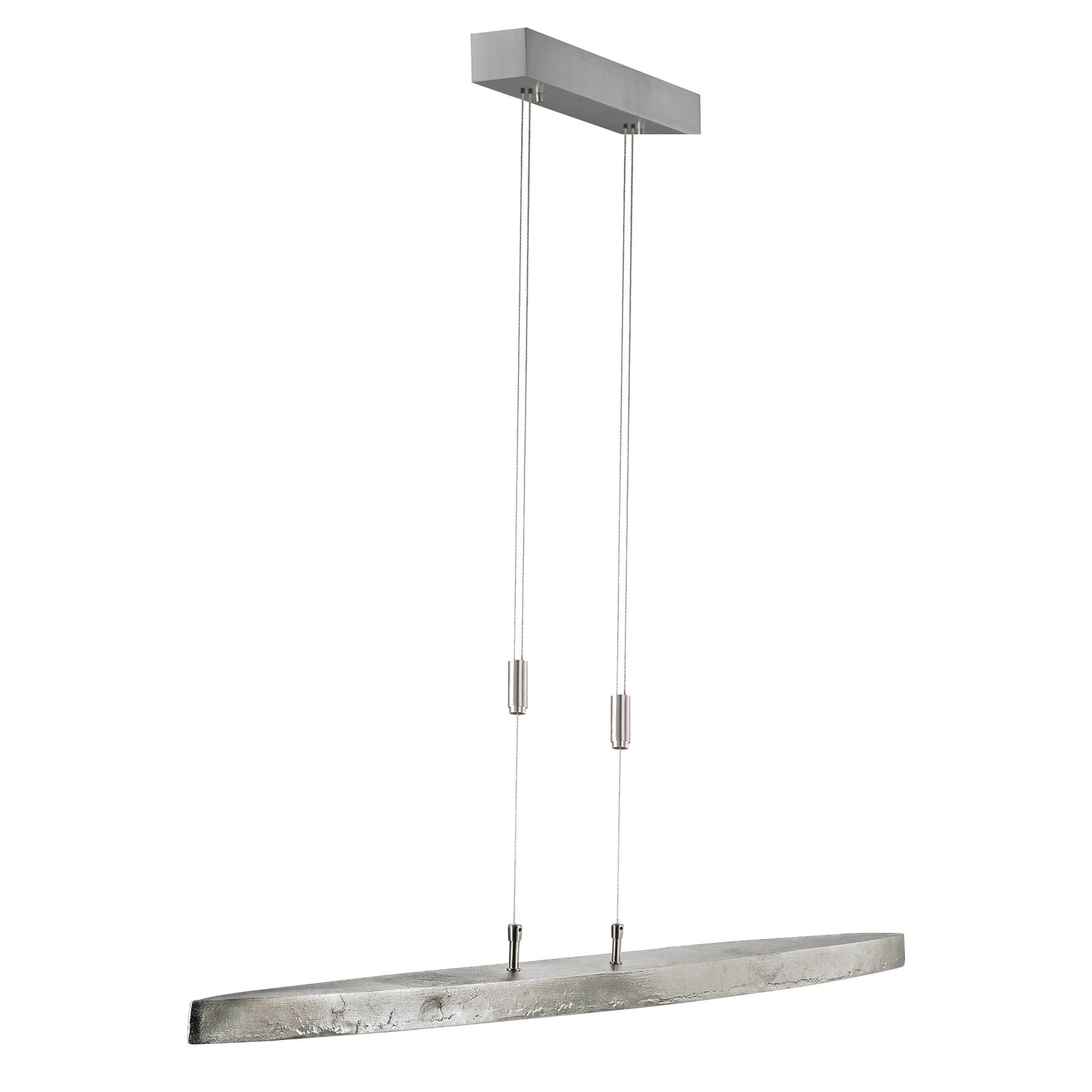 LED pendellampe Colmar 5-lys CCT dimbar nikkel 106 cm bakside