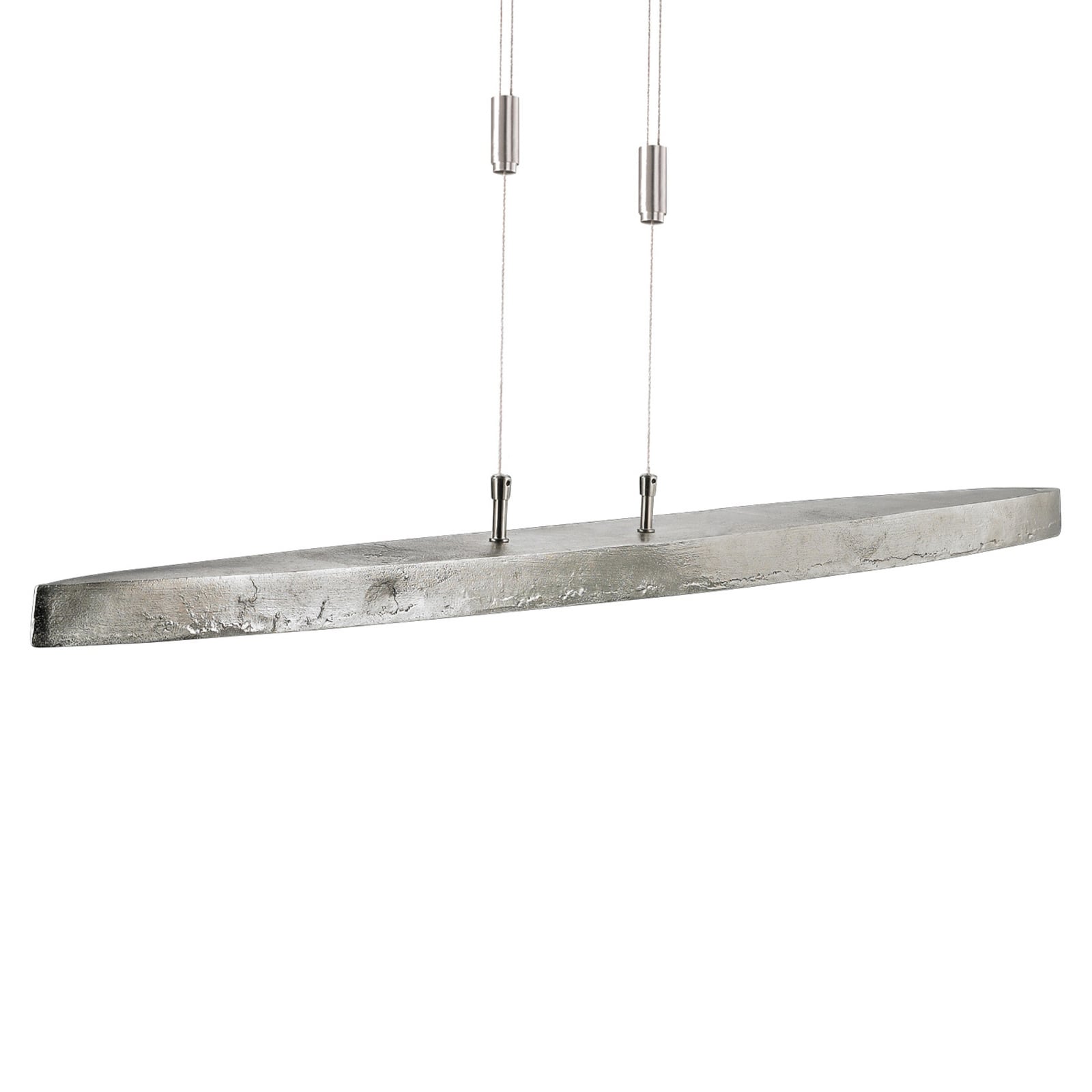 Detalj av LED pendellampe Colmar 5-lys CCT dimbar nikkel 106 cm