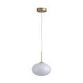 LED pendellampe Confetti glass Ø25 cm dimbar gull/hvit forfra