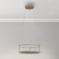 LED pendellampe Contura dimbar sandfarget forfra