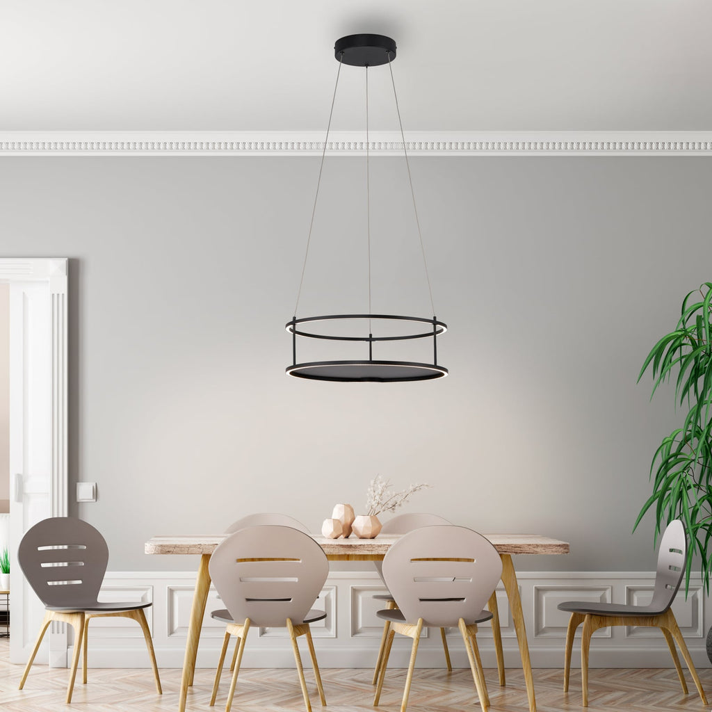 LED pendellampe Contura dimbar svart bakside
