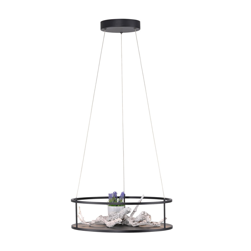 LED pendellampe Contura dimbar svart montert over bord