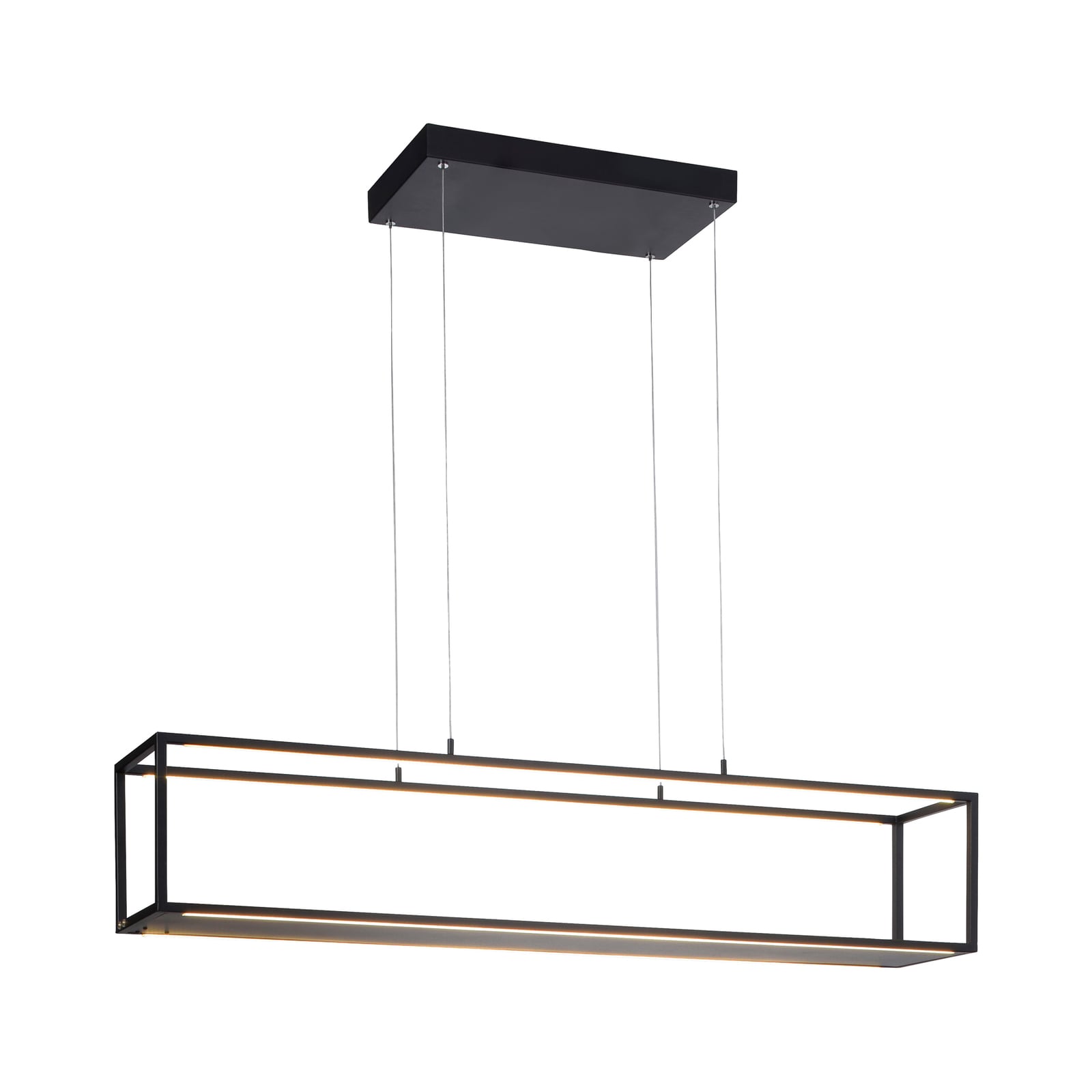 LED pendellampe Contura svart med berøringsdimmer 105 cm detalj