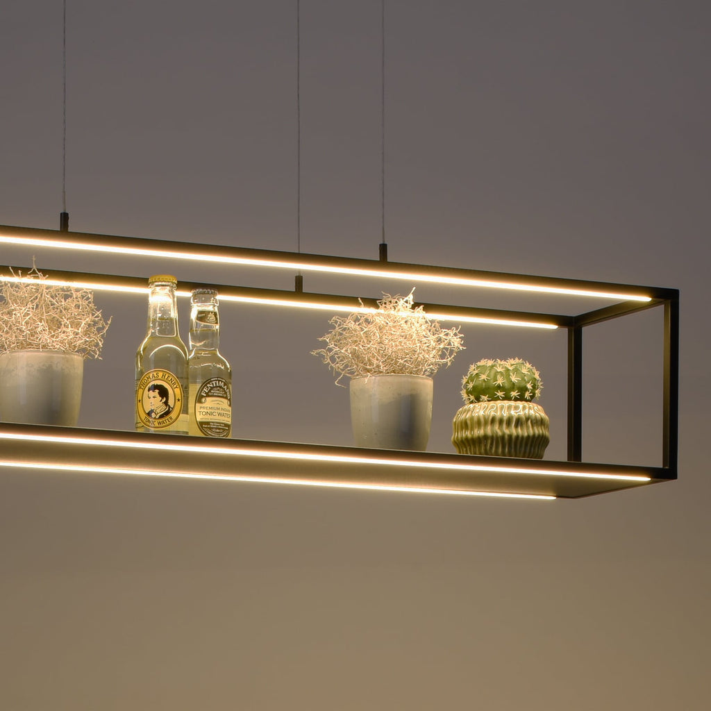 LED pendellampe Contura svart med berøringsdimmer 105 cm nærbilde