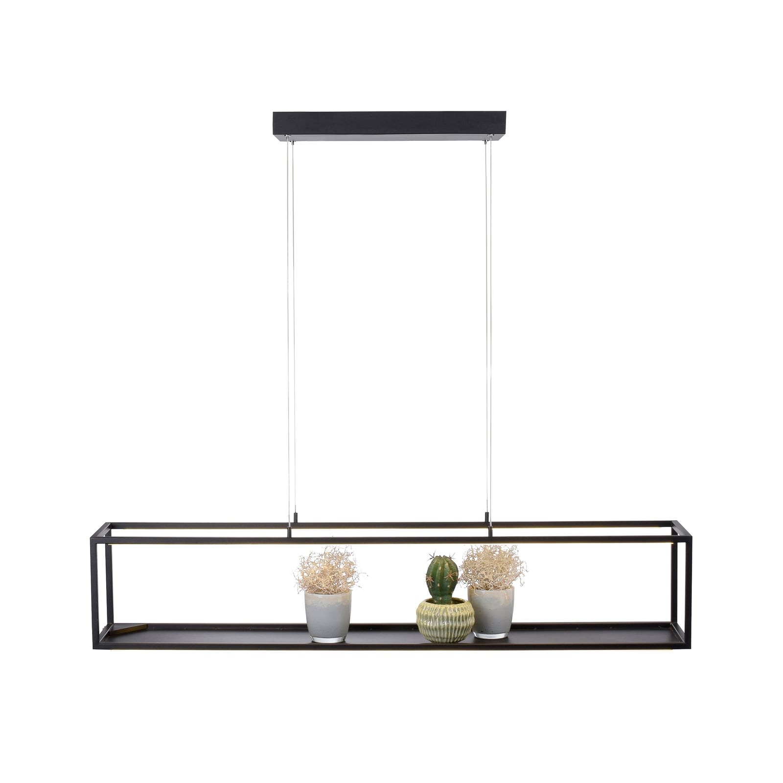 LED pendellampe Contura svart med berøringsdimmer 105 cm helhet