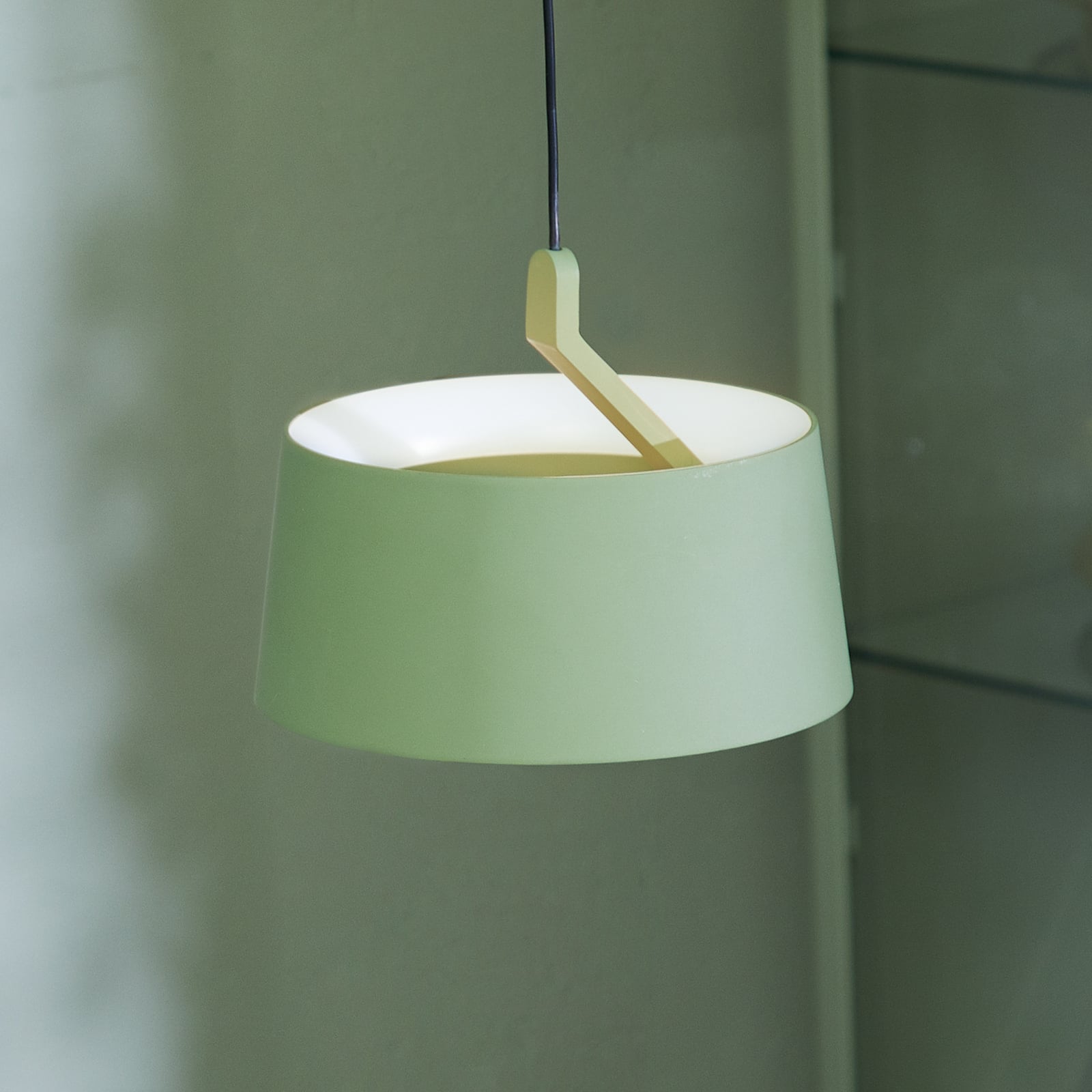 LED pendellampe Cookie grønn aluminium dimbar forfra