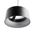 LED pendellampe Cookie svart aluminium foran
