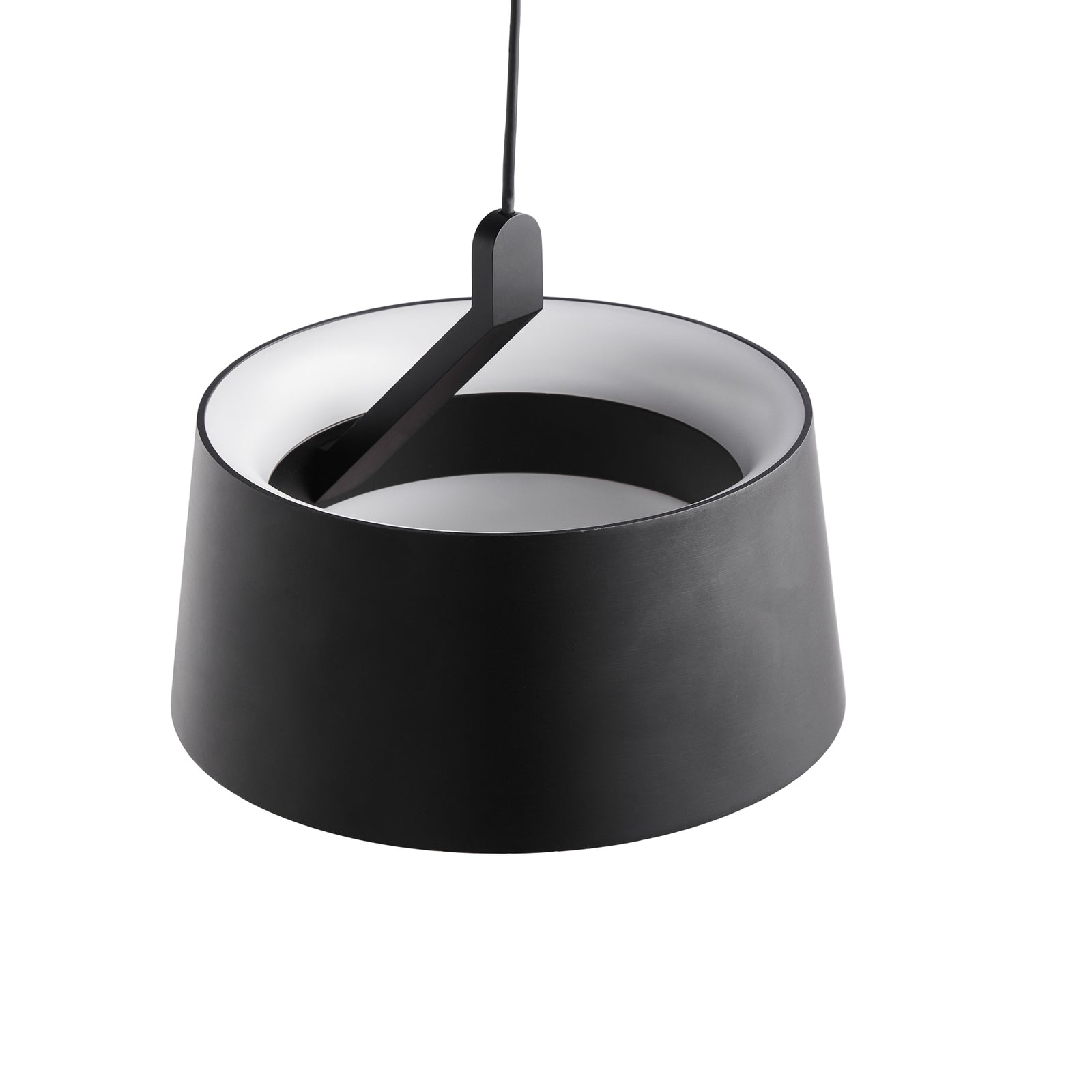 LED pendellampe Cookie svart aluminium detalj