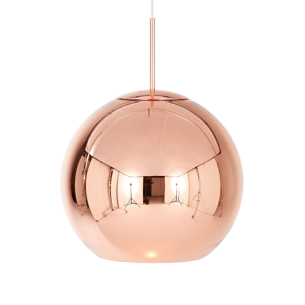 LED pendellampe Copper Round dimbar Ø45 cm kobber detalj
