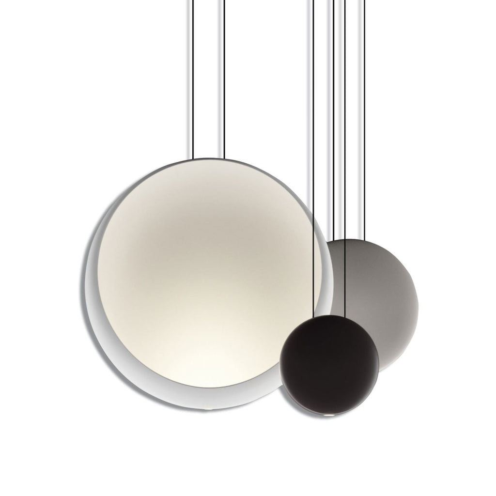 LED pendellampe Cosmos 3-lys plast 65 cm 3000K forfra