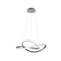 LED pendellampe Course dimbar matt nikkel Ø60 cm forfra
