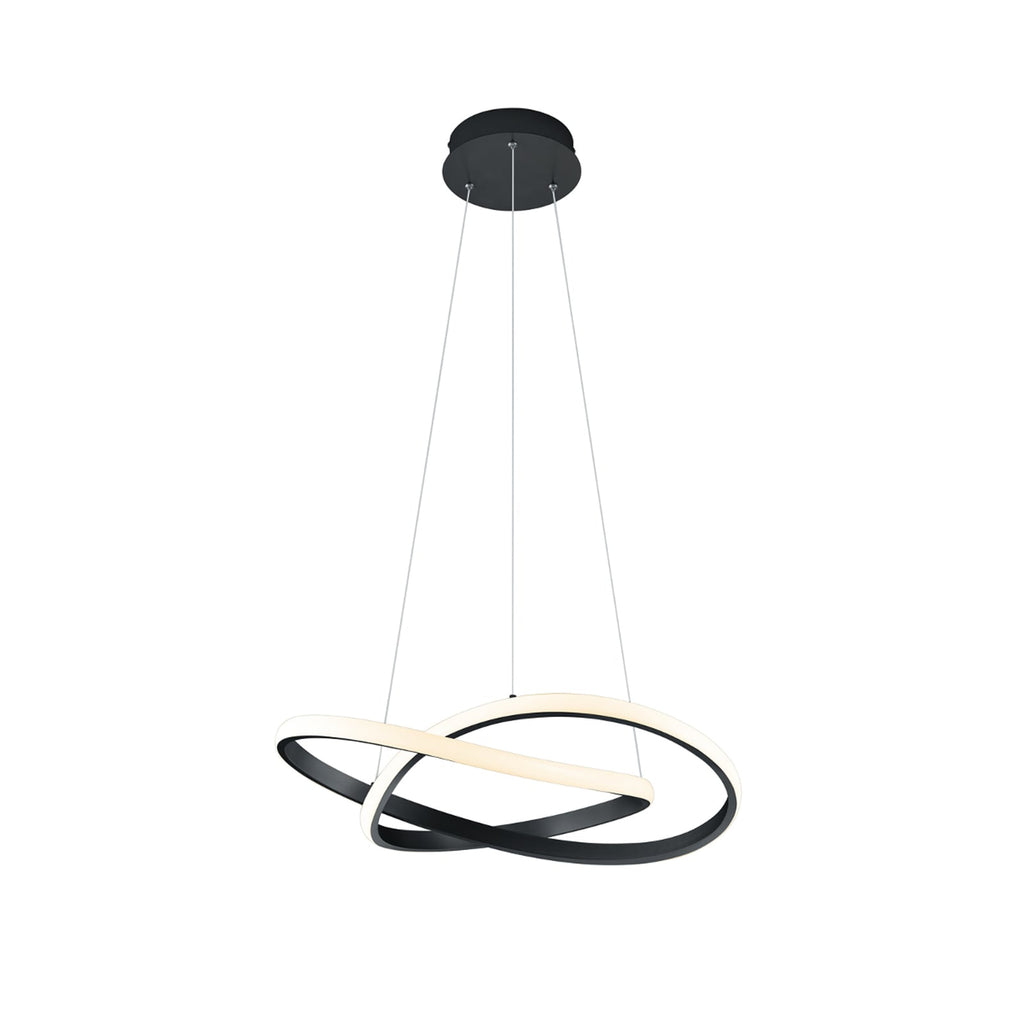 LED pendellampe Course dimbar svart matt Ø60 cm 27,5W bakside