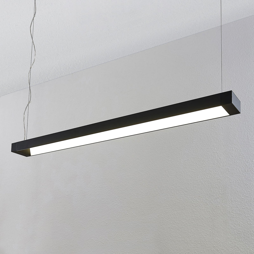 LED pendellampe Cuna svart aluminium 122 cm detalj av lyskilde