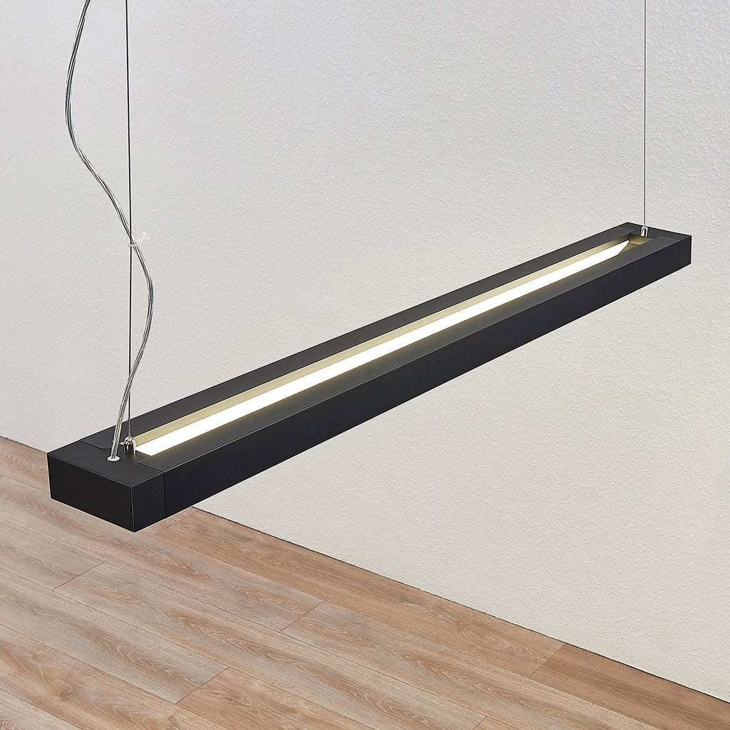 LED pendellampe Cuna svart aluminium 122 cm underside