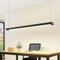 LED pendellampe Cuna svart aluminium forfra