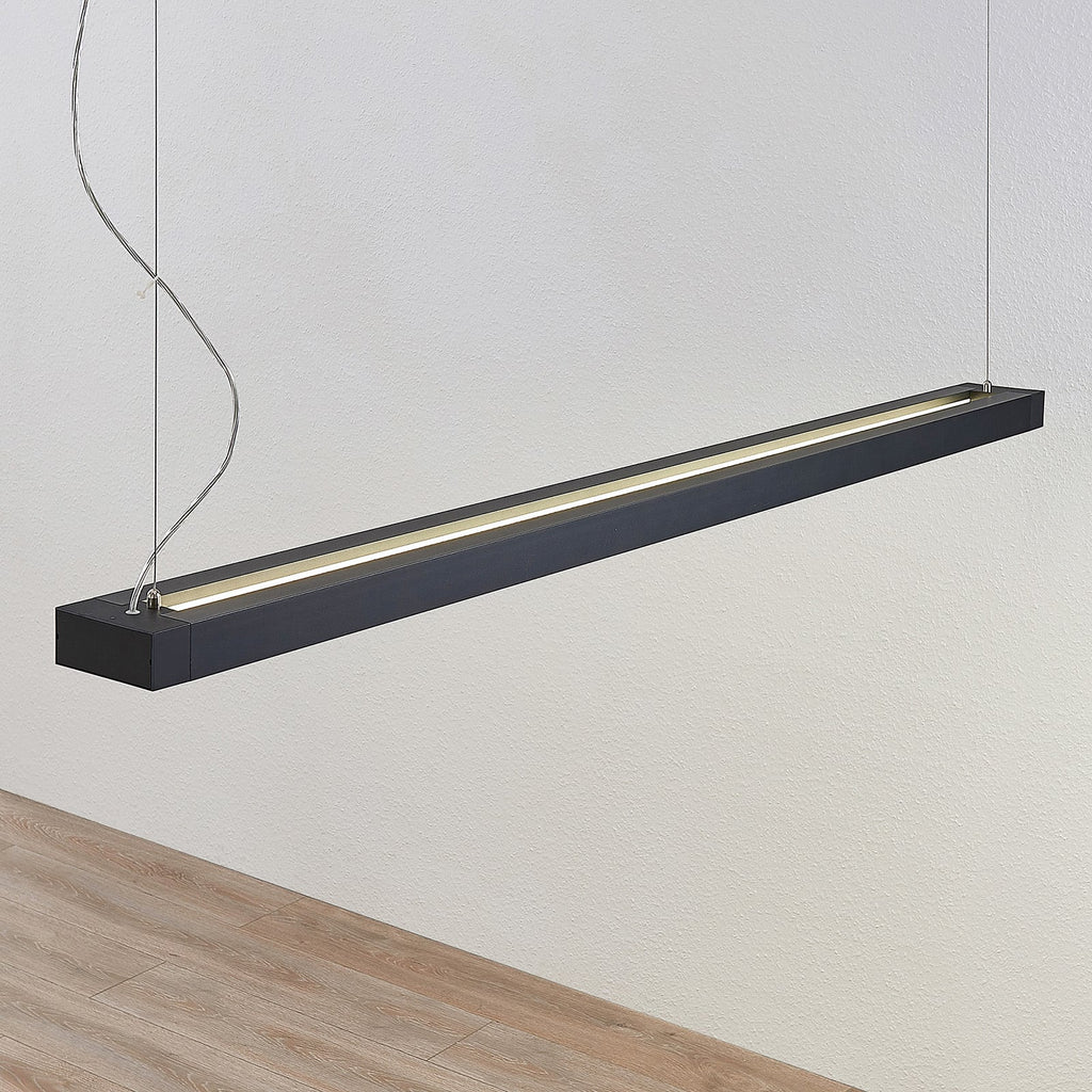 LED pendellampe Cuna svart aluminium nærbilde