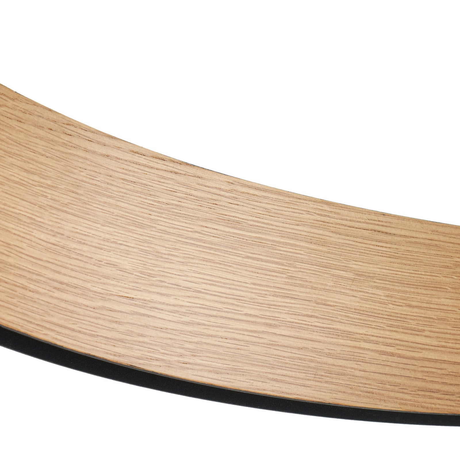 LED pendellampe Daelor svart/tre CCT dimbar Ø70 cm oppheng