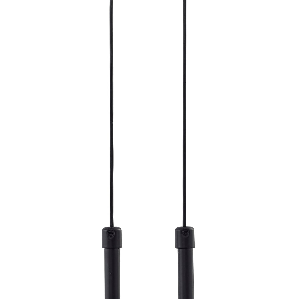 LED pendellampe Dain røykgrå glass Ø28 cm varmhvit opphengsdetalj