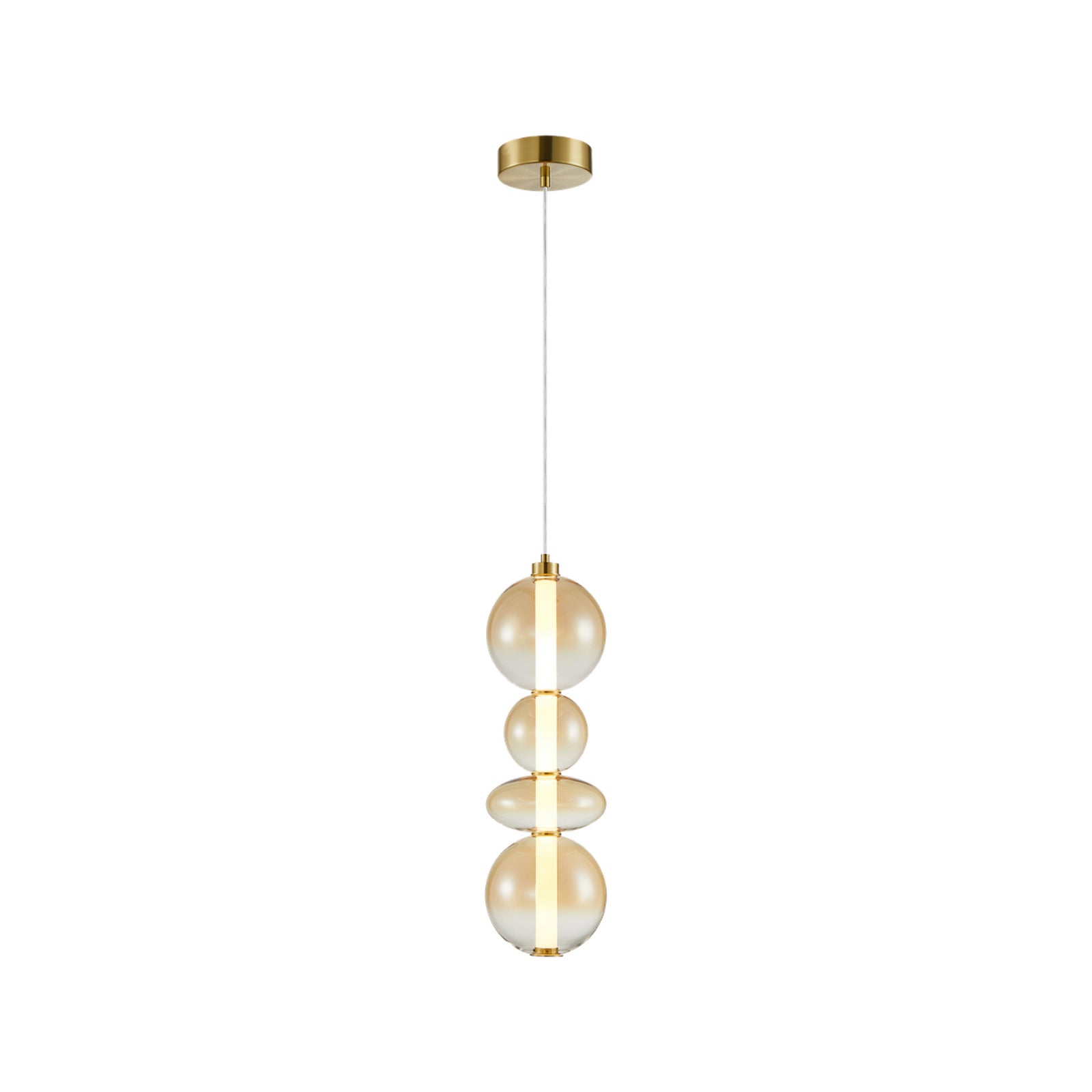 LED pendellampe Daphne montert i stue