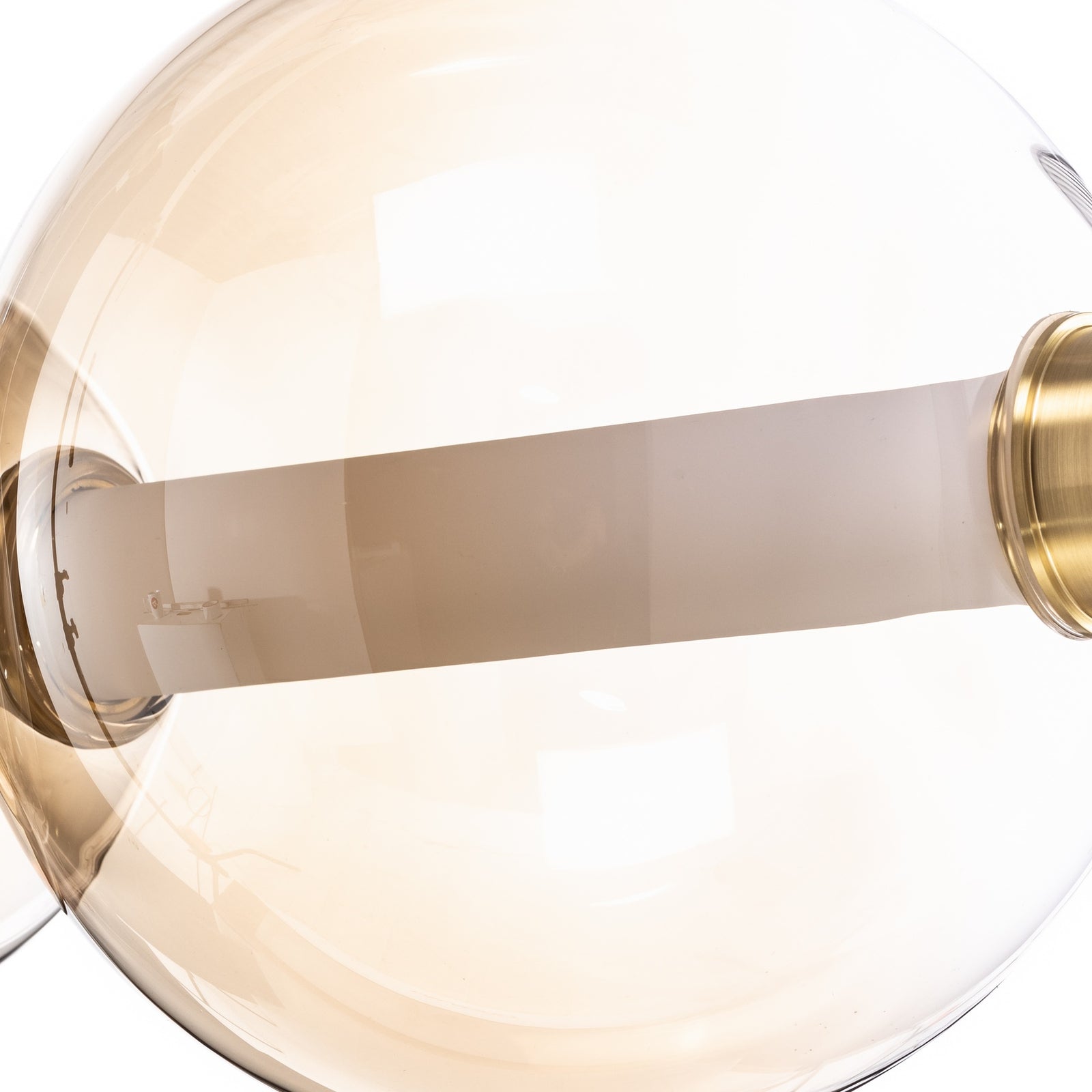 LED pendellampe Daphne glass amber-transparent detalj av glass