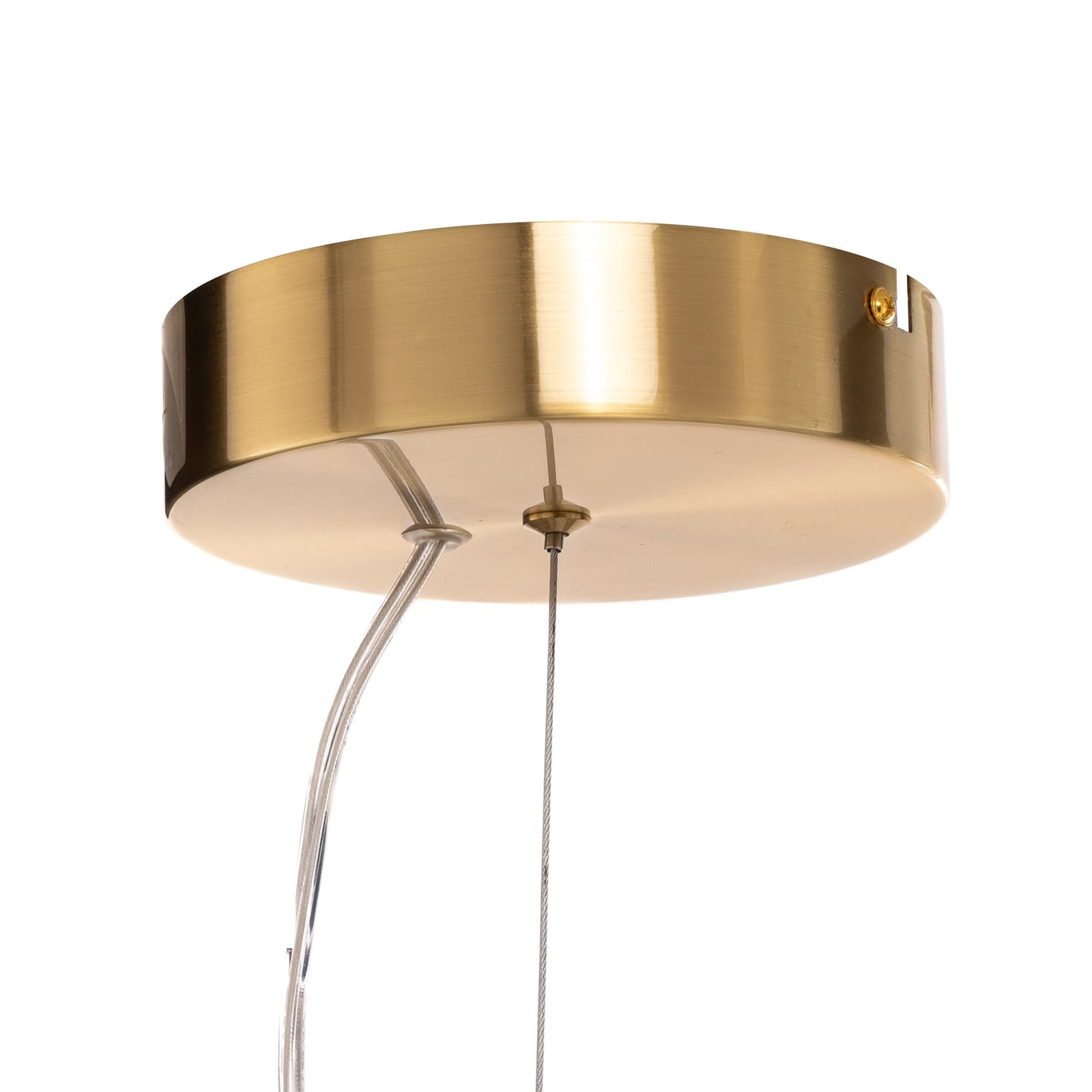 LED pendellampe Daphne glass amber-transparent lyskilde