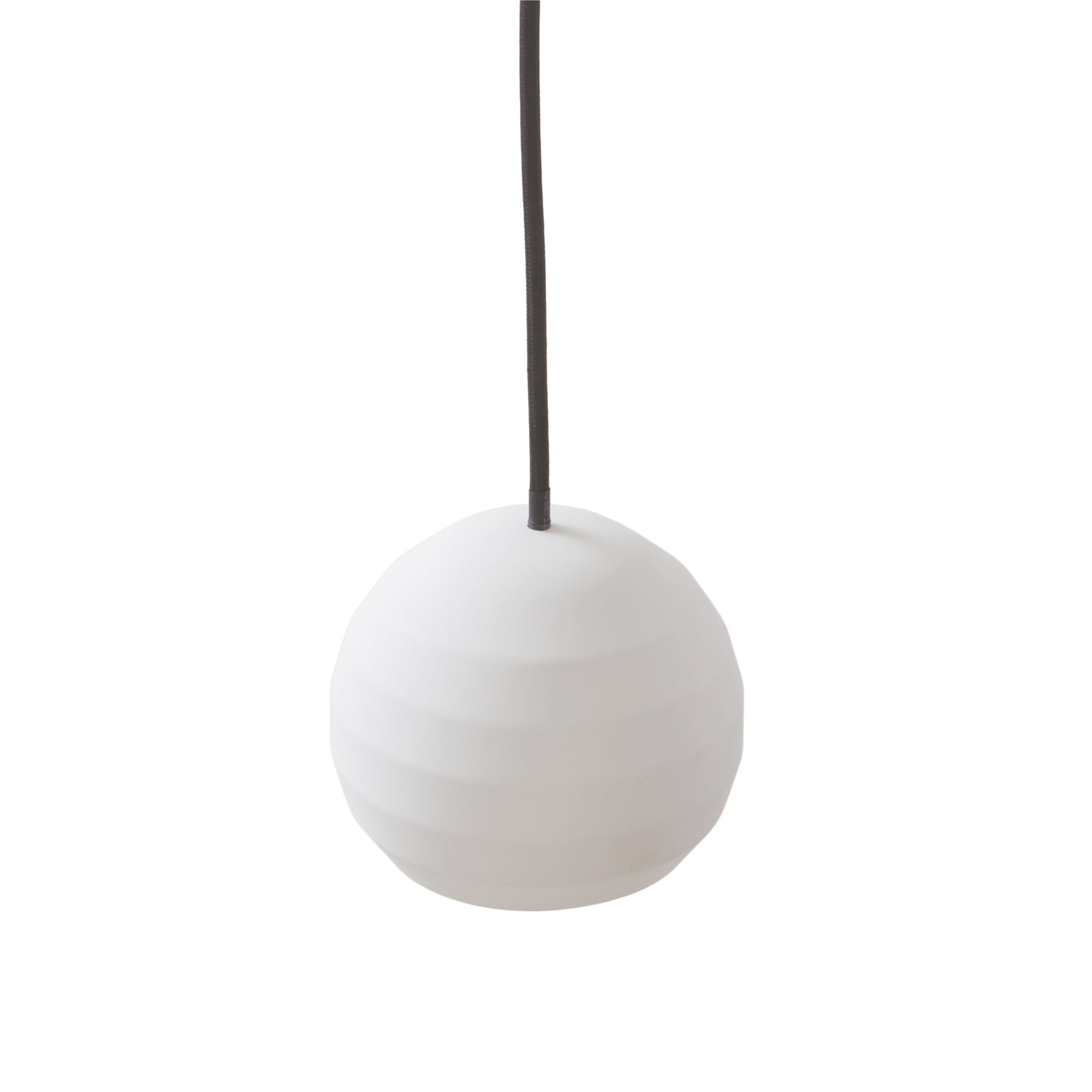 LED pendellampe Darkorin gips hvit side