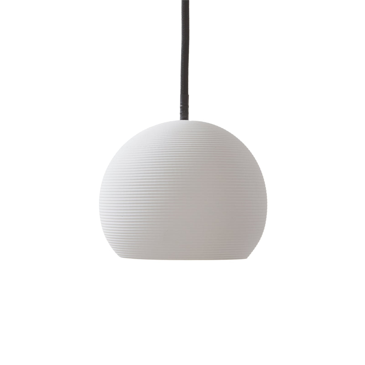 LED pendellampe Darkorin rund gips hvit Ø12 cm 5W nærbilde